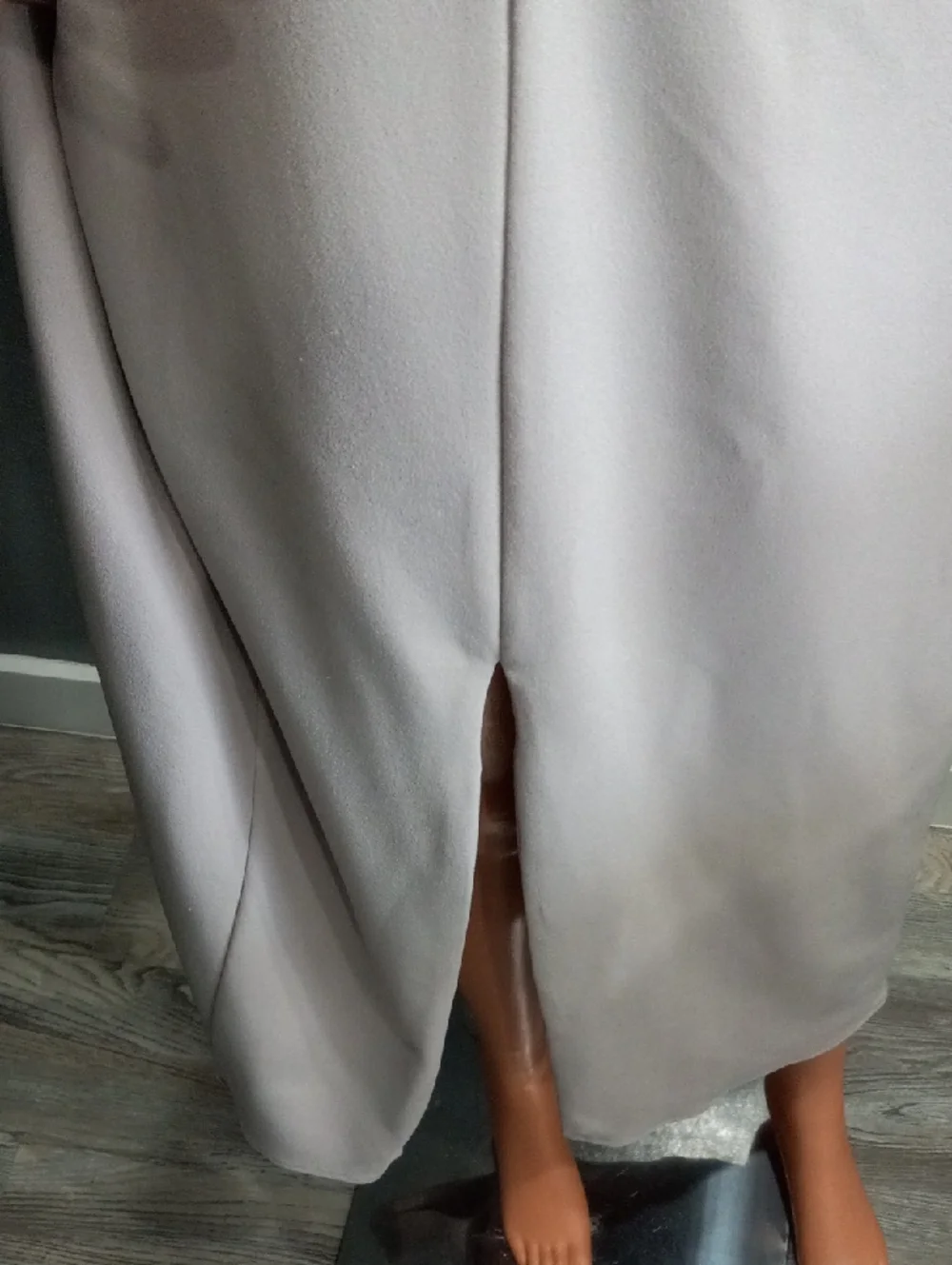 Show Me Your MuMu Elegant Square-Neck Maxi Dress with Front Slit